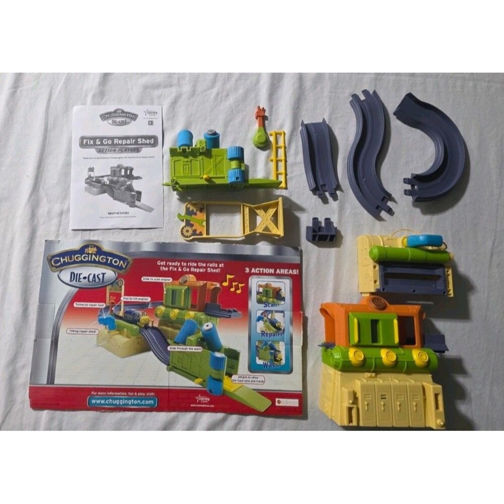 Chuggington Repair Fix & Go Train Play Set By Learning Curve